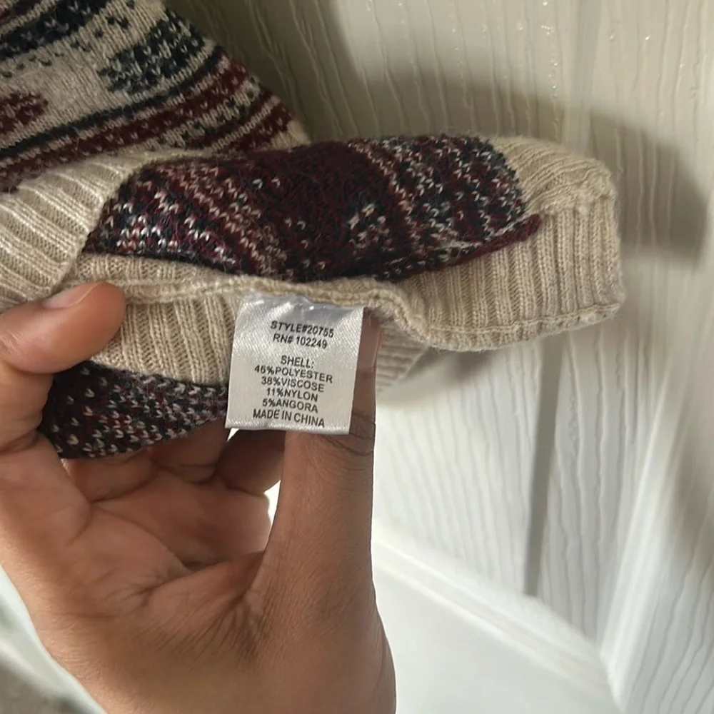 Skies Are Blue Aztec sweater poncho